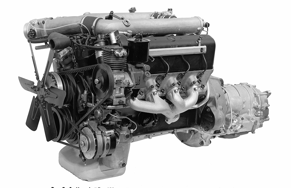 6,3-Liter-V8-Motor M 100 des Mercedes-Benz 600 (W 100, 1963 bis 1981). ; 6,3-liter-V8-motor M 100 of the Mercedes-Benz 600 (W 100 series, 1963 to 1981).;