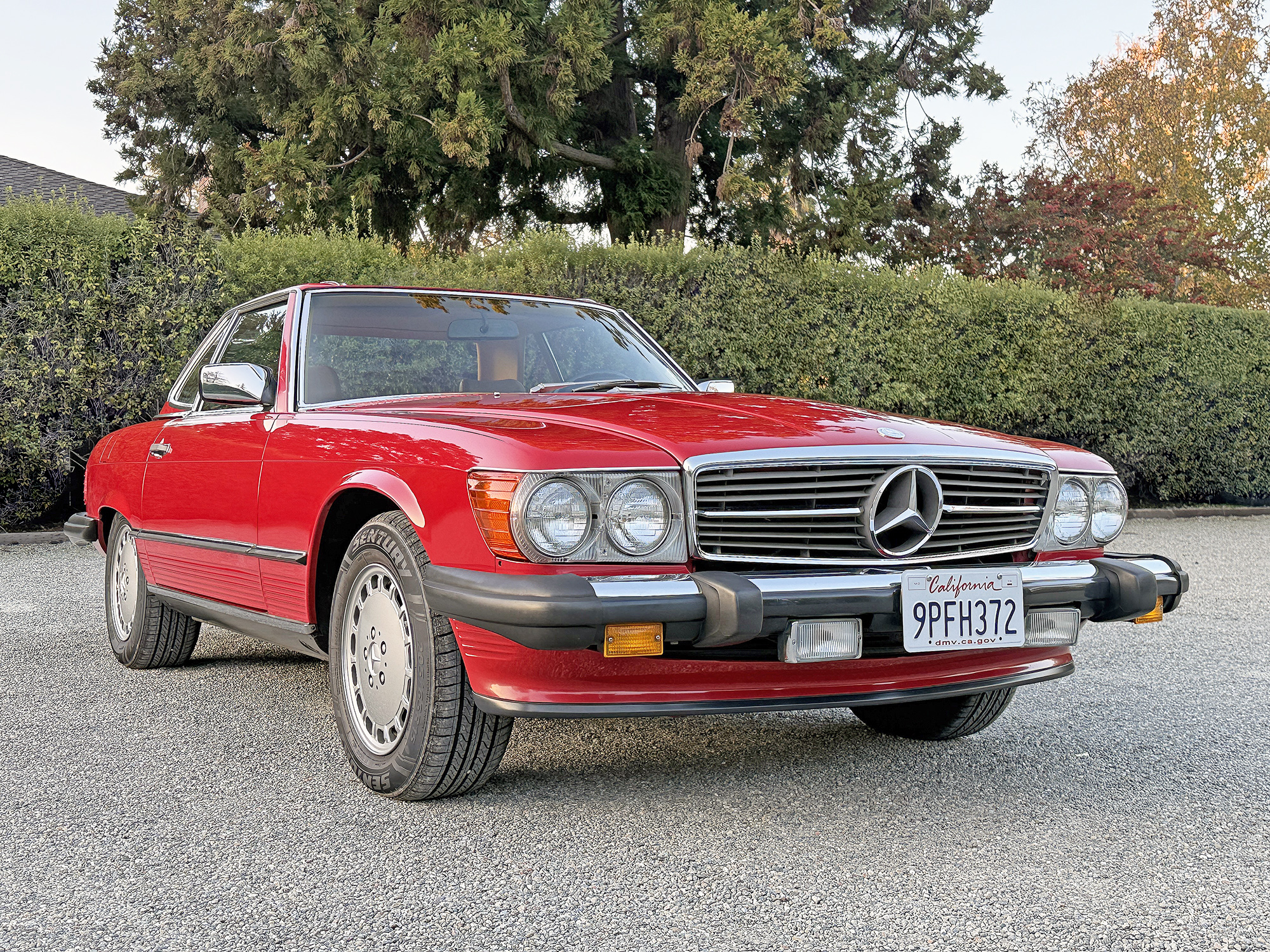 1989 560SL - Signal Red/Palomino - 69k Miles - Recent Soft Top and Service.