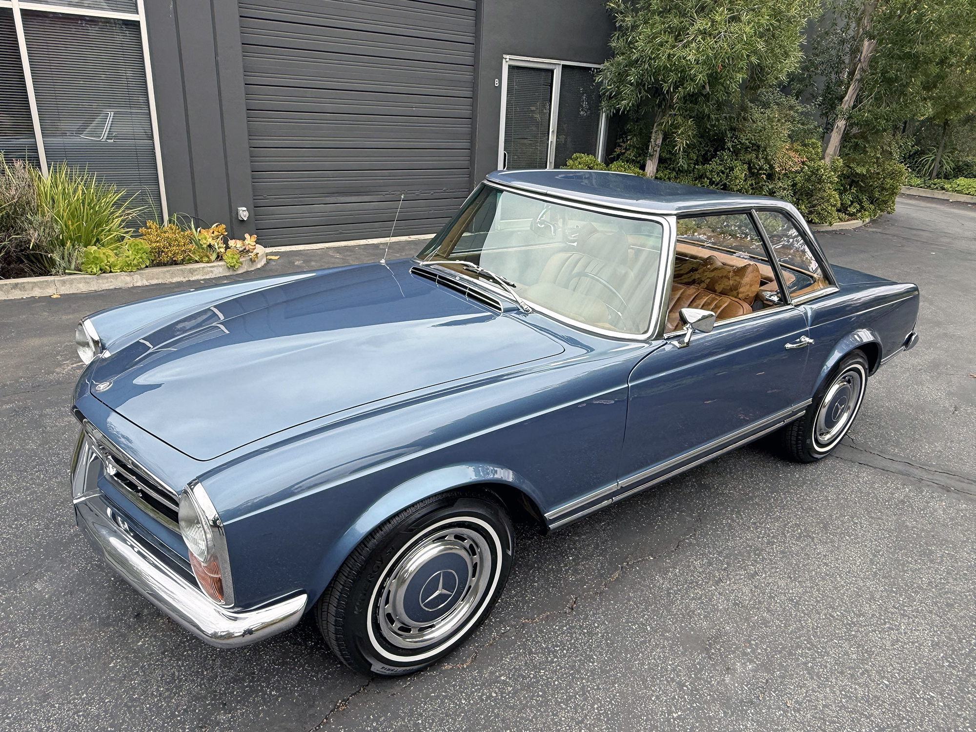 1969 280SL - Dark Blue Poly/Cognac Tex - 5-Spd - 55 Year CA  Car